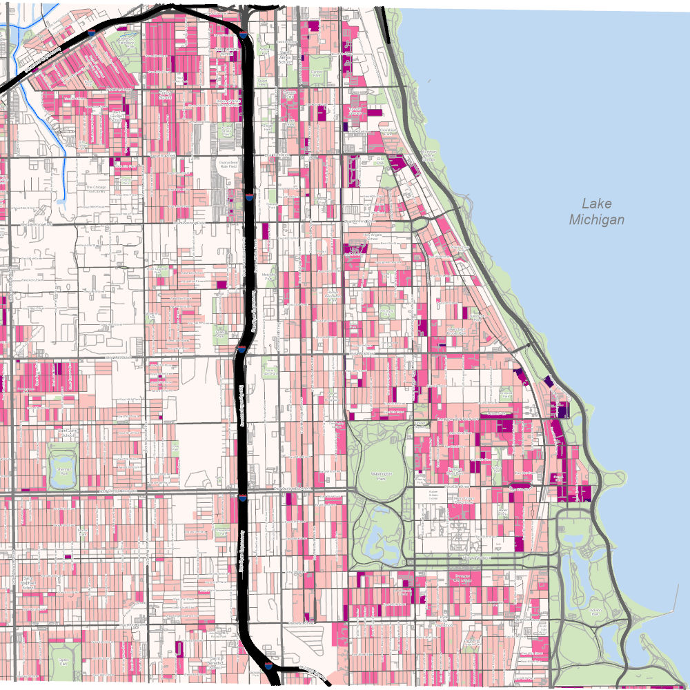 Population Density Map of Chicago