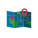 Folding Map Icon